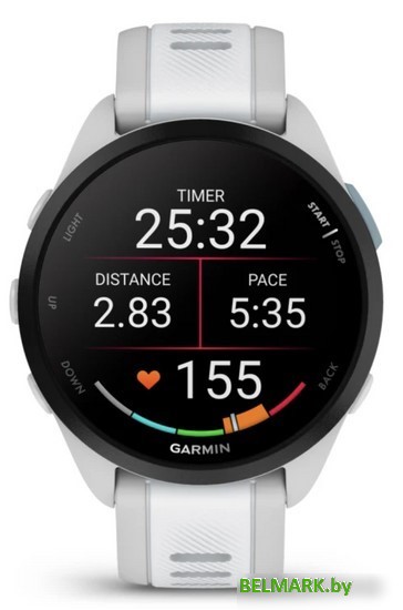 Умные часы Garmin Forerunner 165 (туманно-серый/белый камень) - фото2