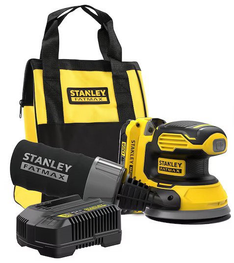 Эксцентриковая шлифмашина Stanley SFMCW220D1S (с 1-им АКБ, сумка) - фото