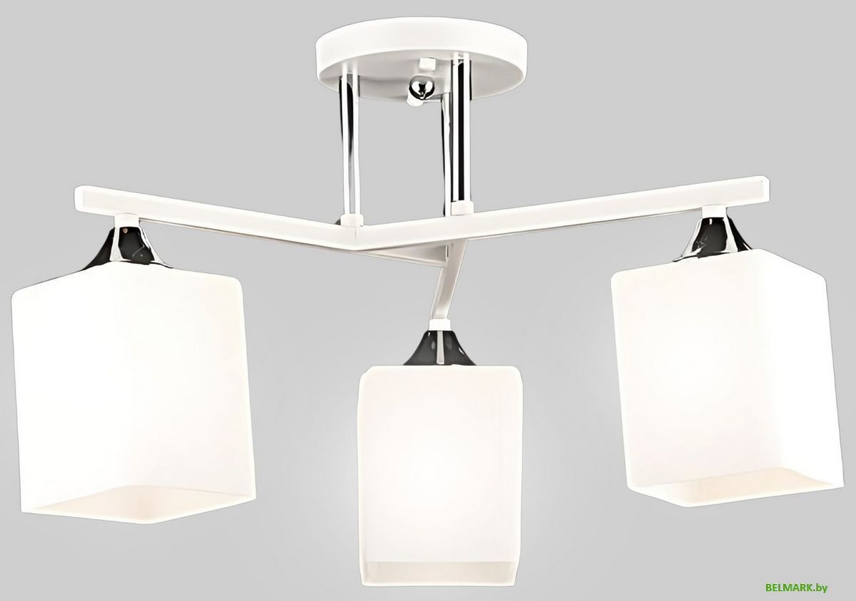 Припотолочная люстра Aitin Pro НПБ 02-3x60-101 N6788/3 (белый/хром) - фото