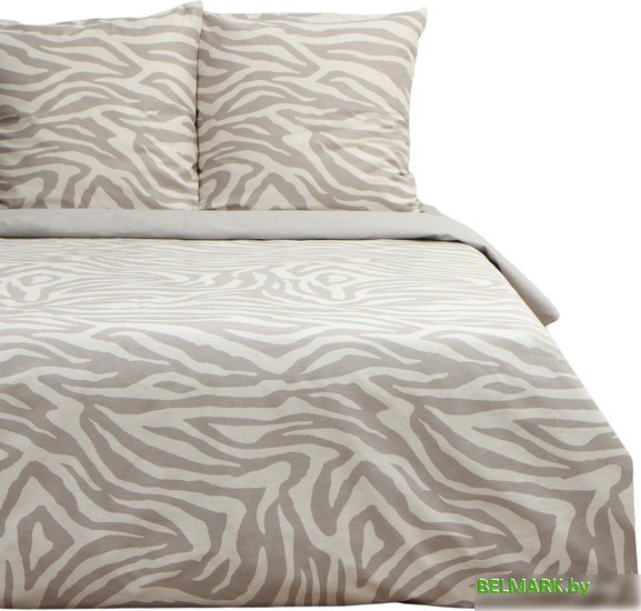 Постельное белье Этель Beige Zebra Евро 9946990 - фото