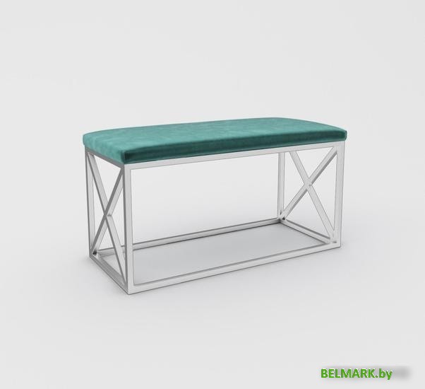 Банкетка Hype Mebel Куб (белый/зеленый) - фото