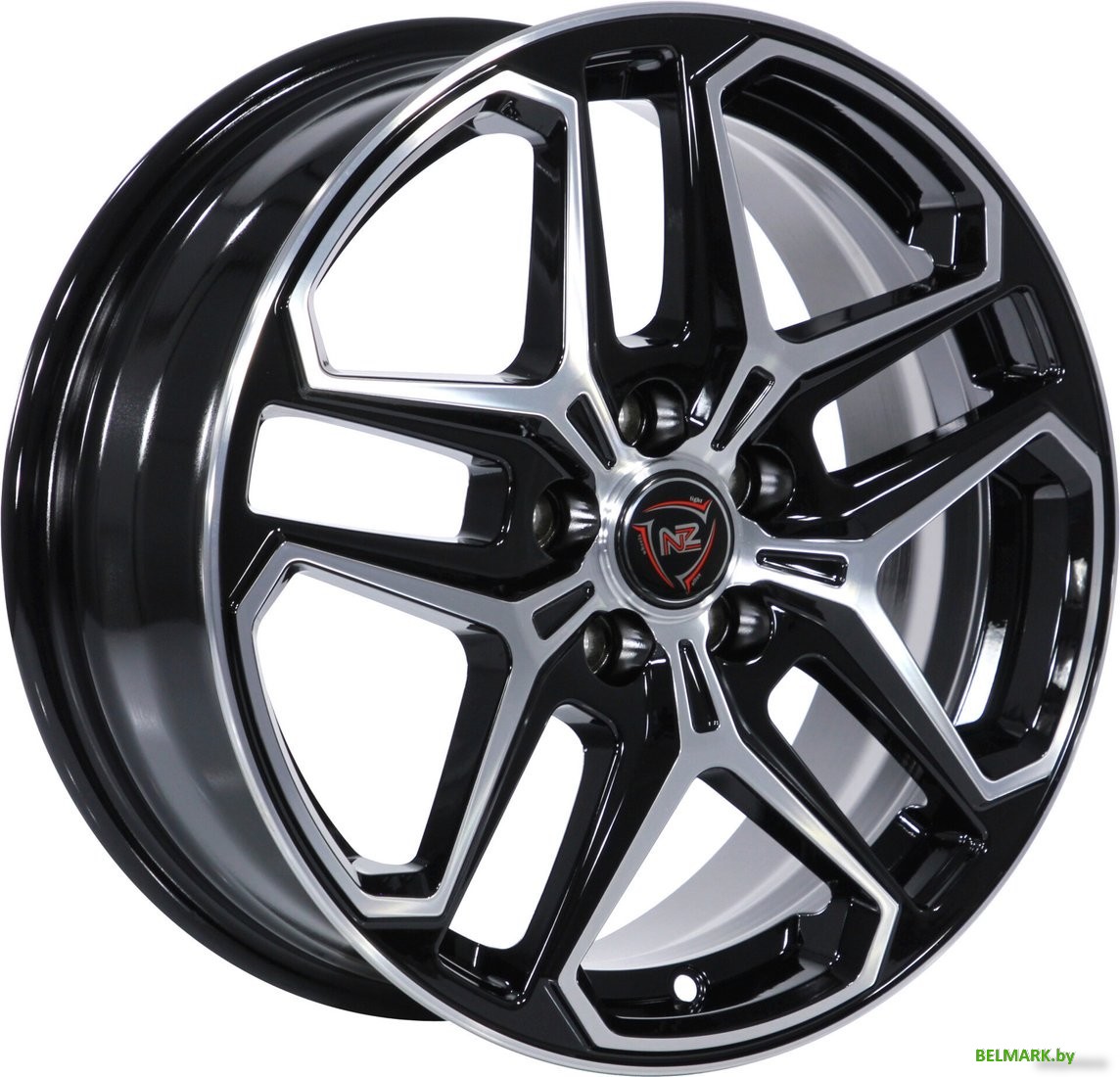 Литые диски NZ R-04 16x6.5" 5x114.3мм DIA 67.1мм ET 45мм BKF - фото