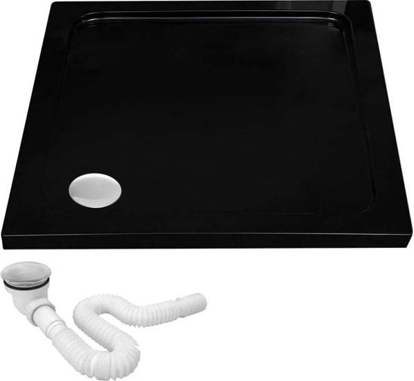 Душевой поддон Rea Savoy 90x90 (черный) - фото2