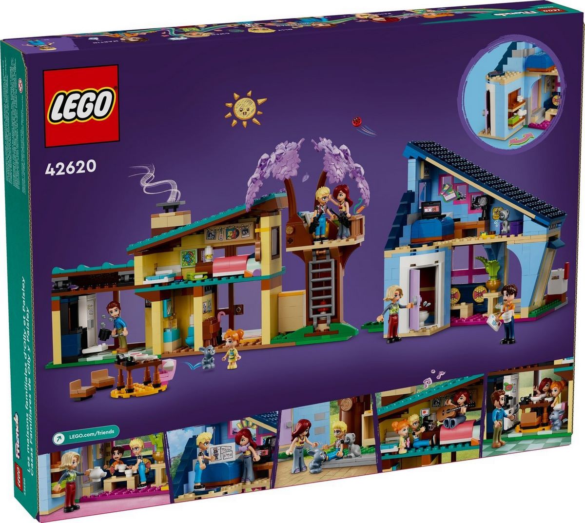 Конструктор LEGO Friends 42620 Дома Олли и Пейсли - фото2