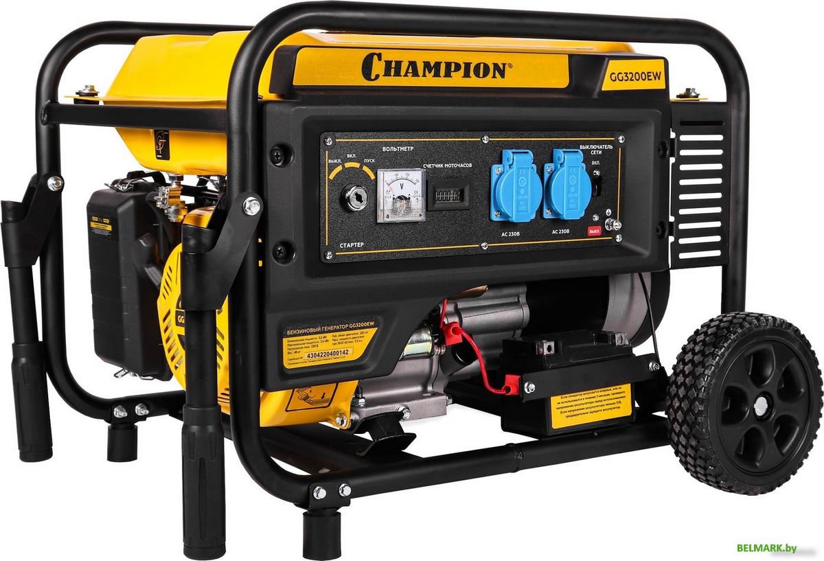 Бензиновый генератор Champion GG3200EW - фото