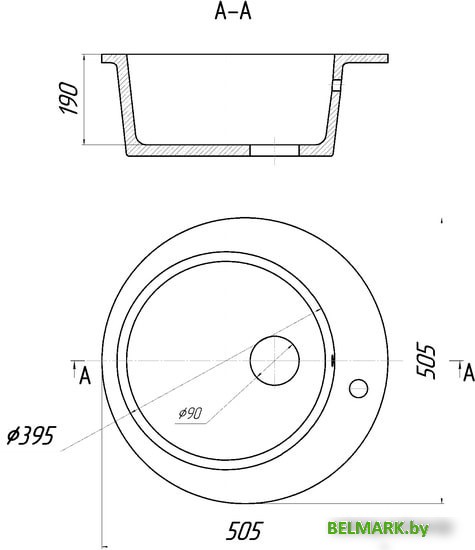 Кухонная мойка Gerhans A04 (графит) - фото2