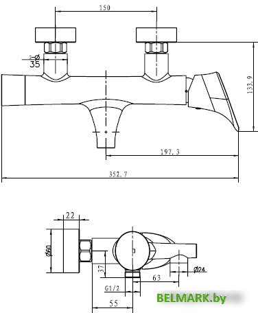 Смеситель Kaiser Calla [71022] - фото2