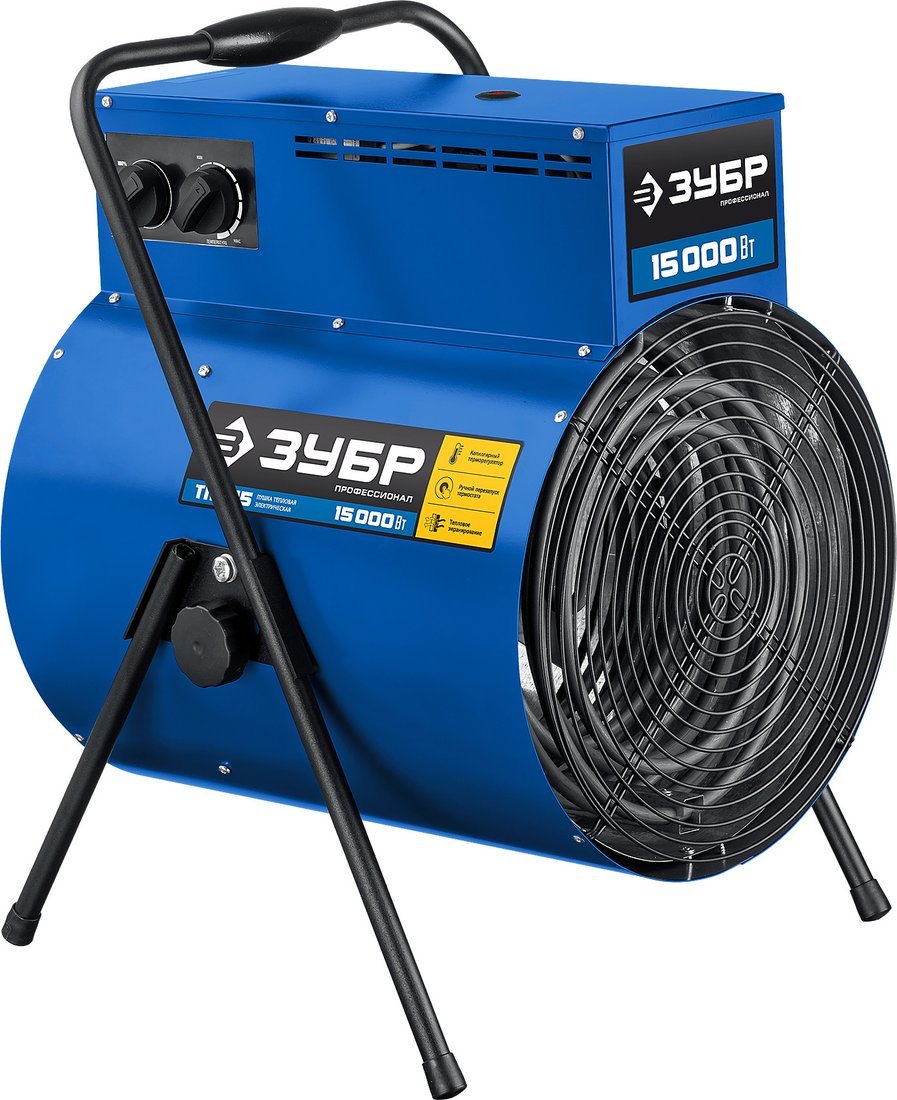 Электрическая тепловая пушка Зубр Профессионал ТП-П15 - фото