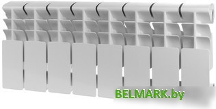 Алюминиевый радиатор Rommer Plus 200 (8 секций) - фото