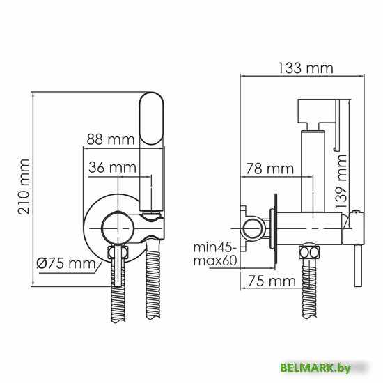 Гигиенический душ Wasserkraft A70638 - фото2