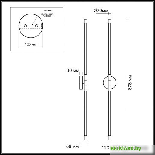 Бра Odeon Light Anta 4392/20WL - фото2
