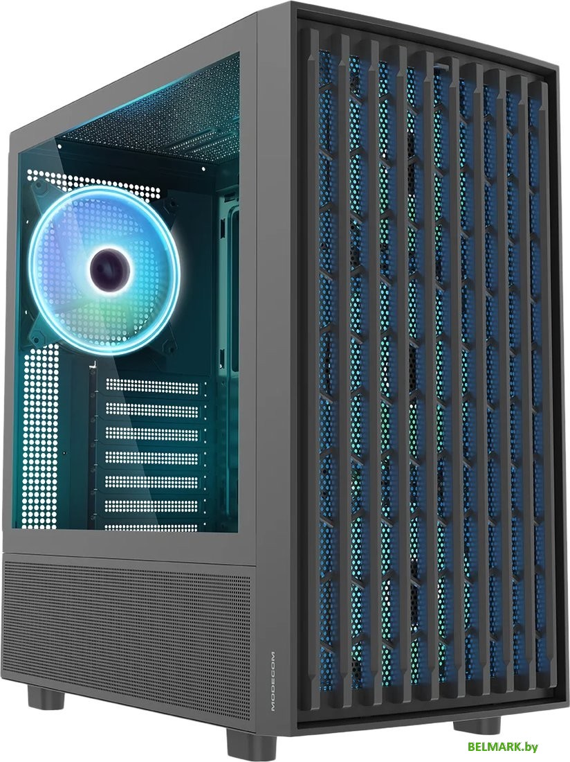 Корпус MODECOM Breeze ARGB Flow Midi (черный) - фото