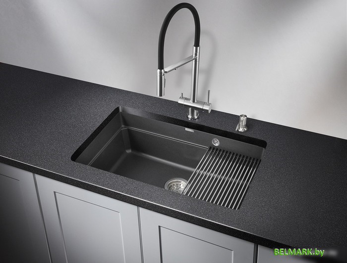 Кухонная мойка Granula KS-7303 (черный) - фото2