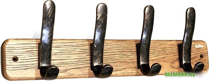 Набор крючков для одежды Sheffilton SHT-WH20 981556 (браш. коричневый/черный золотая патина) - фото