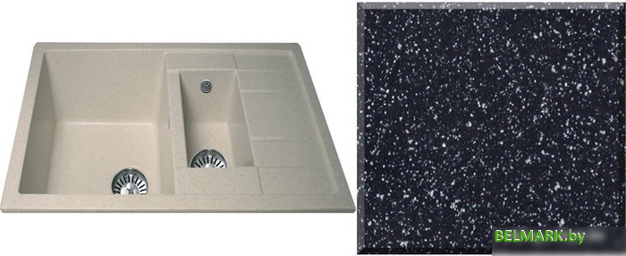 Кухонная мойка Ulgran U-205 (черный) - фото