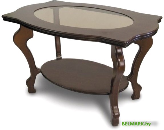 Журнальный столик Мебелик Берже 1С (темно-коричневый) - фото