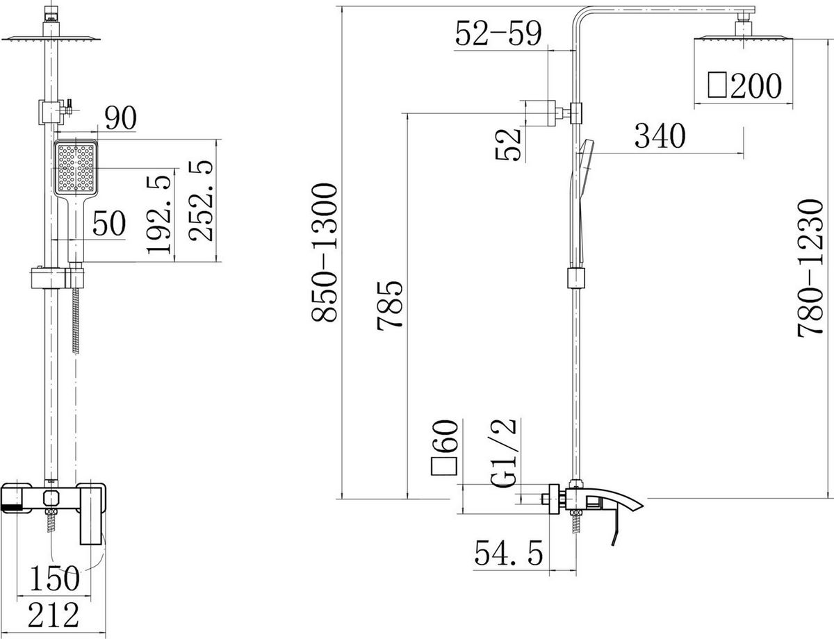 Душевая система Fashun A52418-8 - фото2