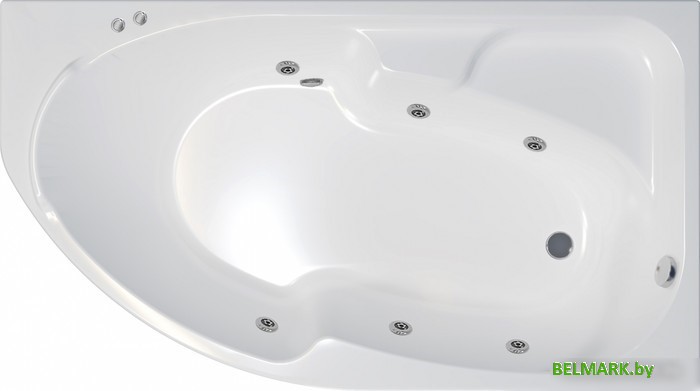 Ванна Triton София 170x95 R Базовая Flat (с гидромассажем) - фото