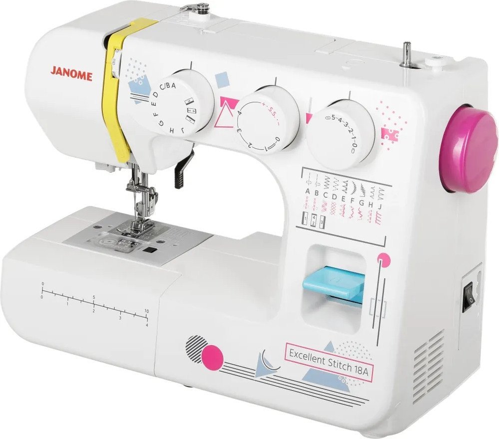 Электромеханическая швейная машина Janome Excellent Stitch 18A - фото2