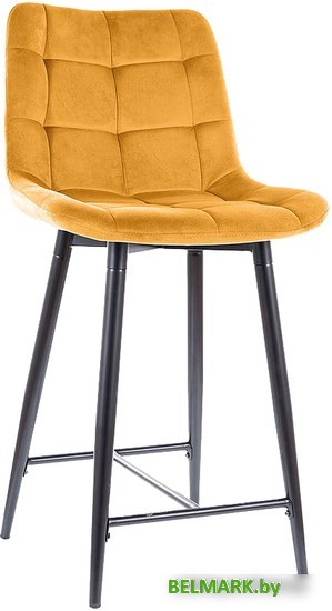 Стул Signal Chic H-2 Velvet (bluvel 68 карри/черный мат) - фото