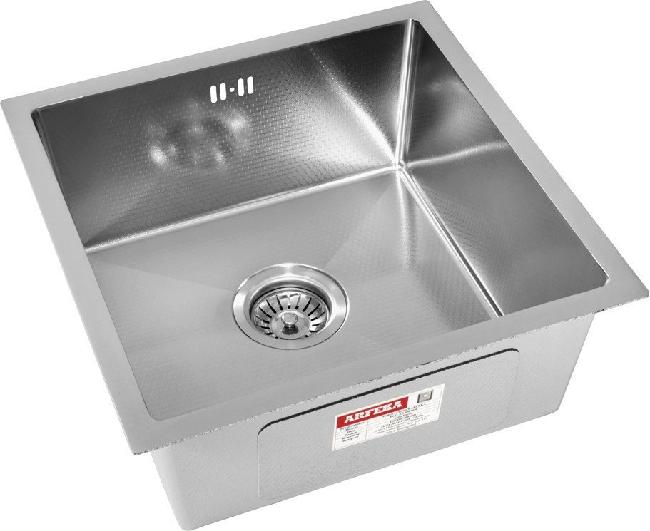 Кухонная мойка ARFEKA ECO AR 450*450 SATIN DECOR - фото2