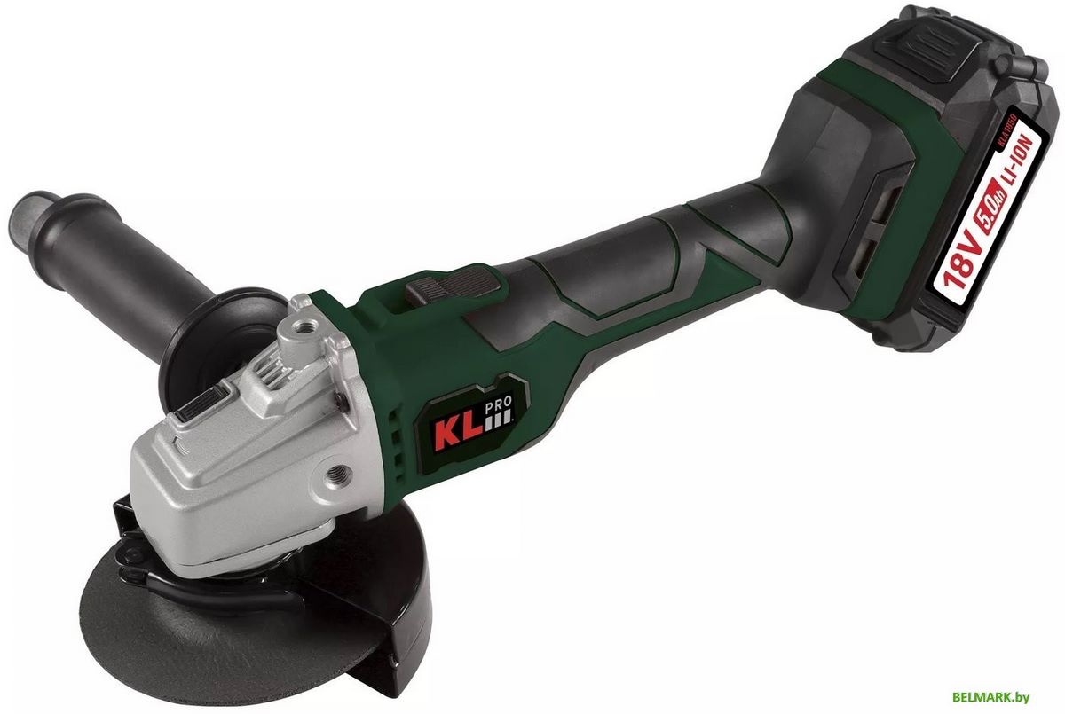 Угловая шлифмашина KLPRO KLAT18BS-50 (с 2-мя АКБ, кейс) - фото