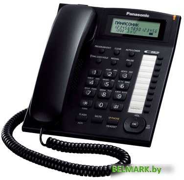 Проводной телефон Panasonic KX-TS2388RUB (черный) - фото
