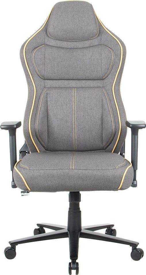 Игровое (геймерское) кресло CHAIRMAN CH31 (ткань, темно-серый/желтый кант) - фото2