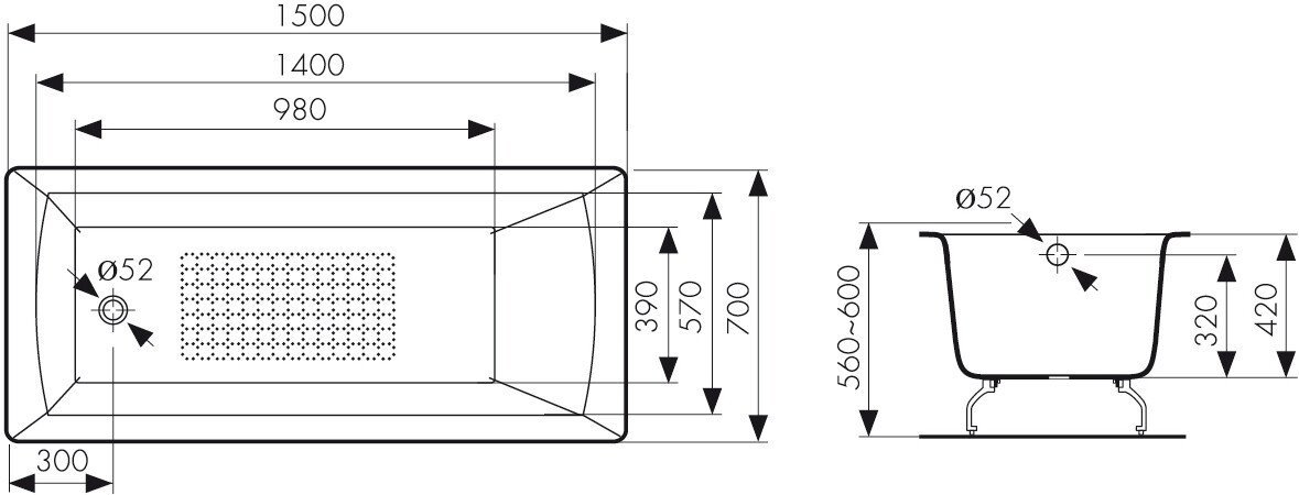 Ванна Kaiser КВ-1801 - фото2