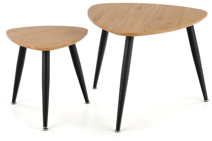 Журнальный столик Halmar Nicea 2 (дуб золотой/черный) - фото2