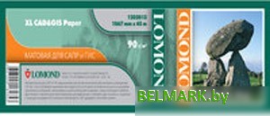 Инженерная бумага Lomond XL CAD&GIS Paper 1067 мм х 45 м 90 г/м2 (1202013) - фото