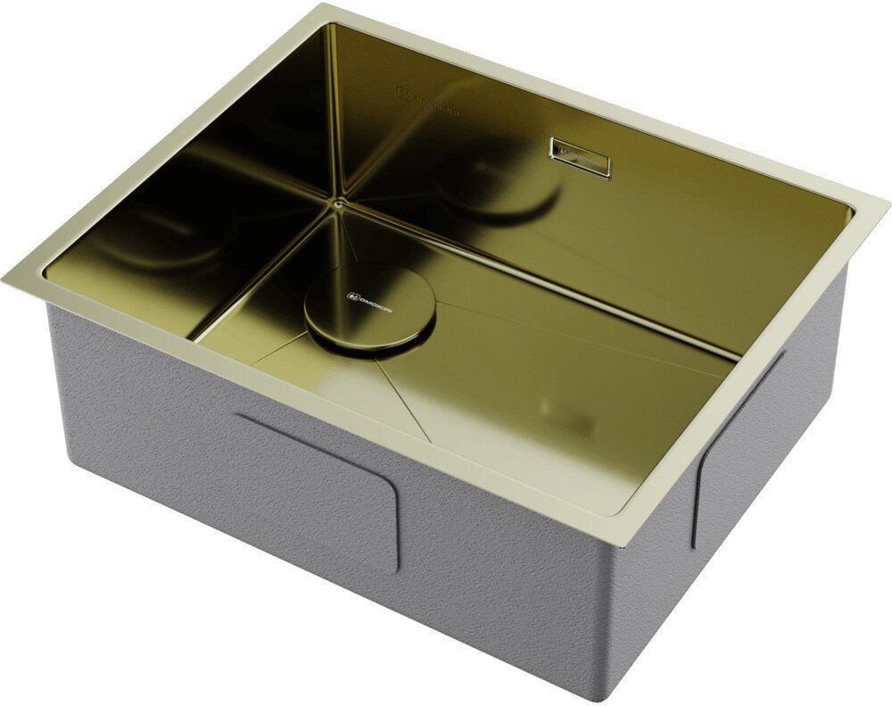 Кухонная мойка Omoikiri Taki 54-U/IF-L Side SF LG 4997475 (светлое золото) - фото