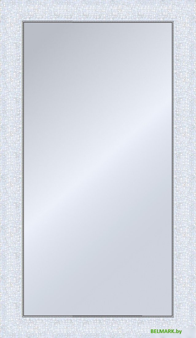 Зеркало Декарт Настенное в раме 8Л1319 (белый перламутр) - фото