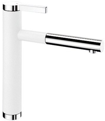 Смеситель Blanco Linee-S Silgranit (белый) [518441] - фото