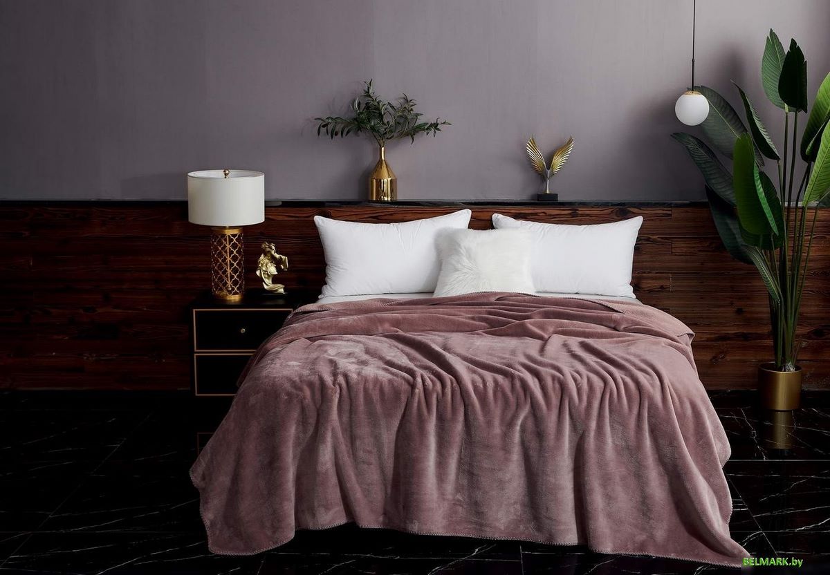 Покрывало Sofi De MarkO София 160x220 Пл-Сп020-160x220 (пепельно-розовый 1) - фото