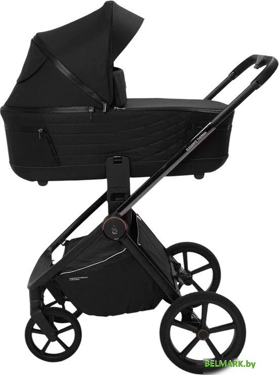 Универсальная коляска Sweet Baby SBL Elegante Therma (2 в 1, черный) - фото