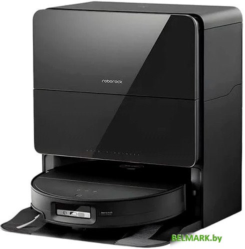 Робот-пылесос Roborock Robotic Vacuum Cleaner+Empty Wash Fill Dock S9 MaxV Ultra S90VER S9MVU52-02 (с русской озвучкой, черный) - фото