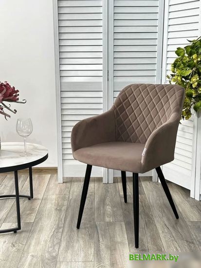 Стул с подлокотниками M-City Brandy 629M05173 (505-5 тауп/черный) - фото2