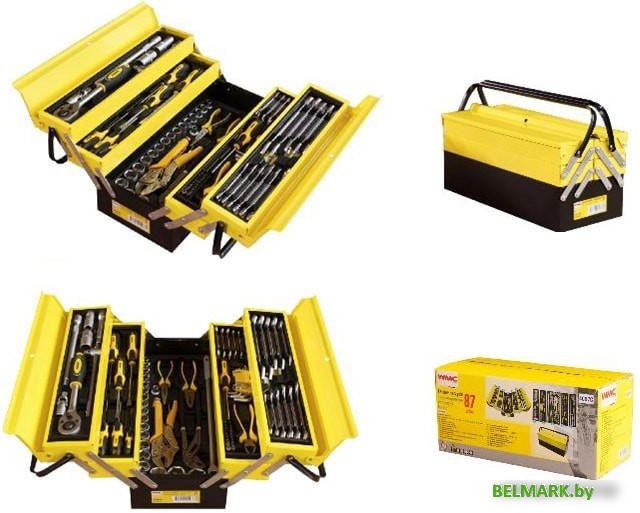 Универсальный набор инструментов WMC Tools 4087C (87 предметов) - фото2