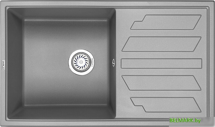 Кухонная мойка Granula GR-8002 (алюминиум) - фото