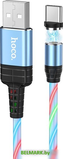 Кабель Hoco U90 Type-C (синий) - фото2