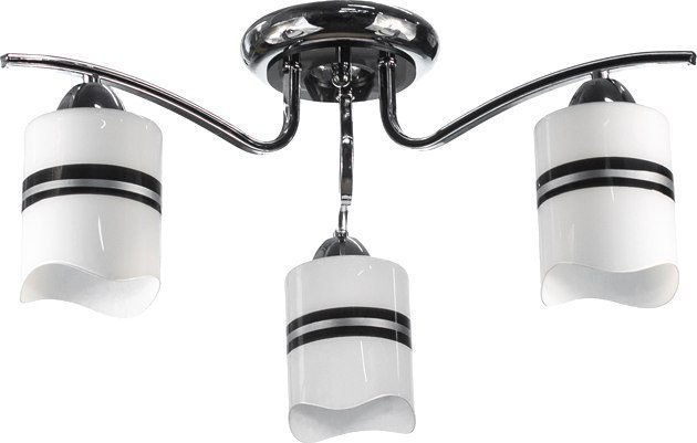 Люстра средней высоты Aitin Pro НПБ 02-3x60-102 1400/3 (хром/черный) - фото