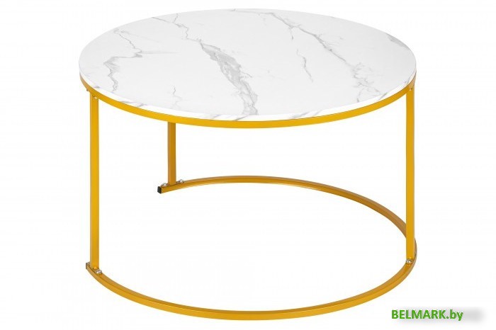 Журнальный столик El Casa 240323 (белый мрамор) - фото2