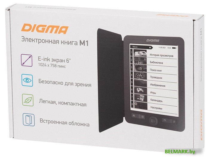 Электронная книга Digma M1 Dark Grey - фото2
