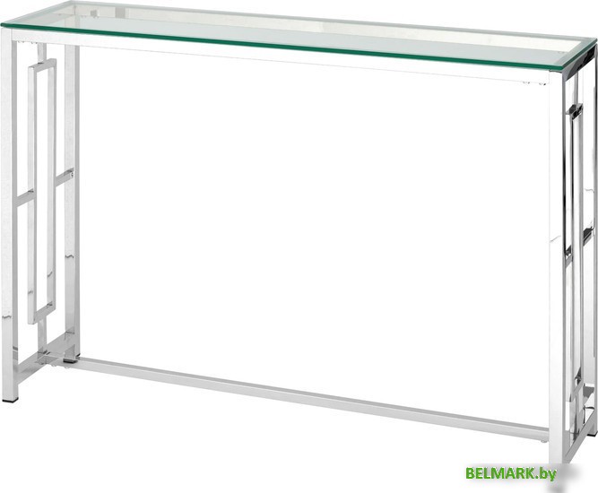 Консольный стол Stool Group Бруклин 115x30 ECST-013 (прозрачное стекло/сталь серебристый) - фото
