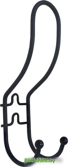 Крючок для одежды Sheffilton Крючок-2 934845 (черный/черный) - фото