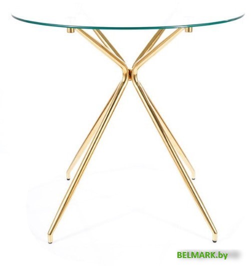 Кухонный стол Signal Azalia 80 (прозрачный/золотой) - фото2