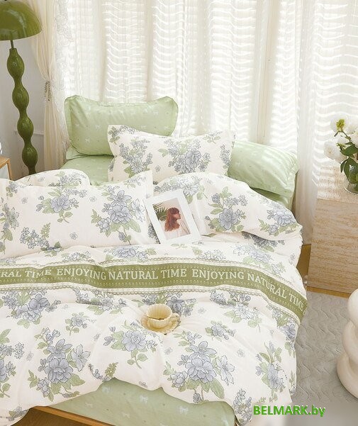 Постельное белье Реноме Семейный Темно-синяя коллекция ПП 7448 (сатин) - фото