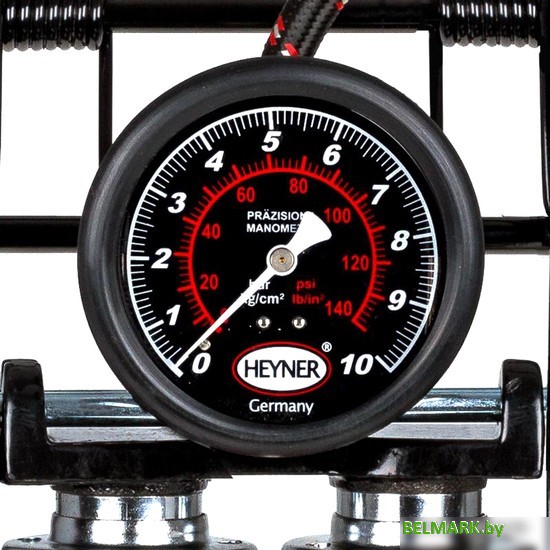 Насос ножной велосипедный Heyner PedalMax PRO (красный) - фото2