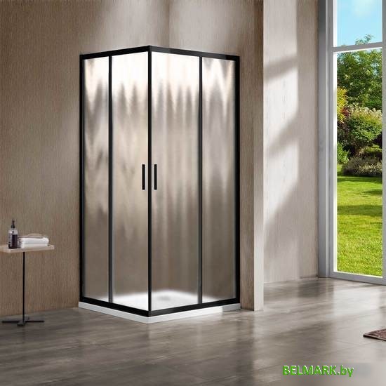 Душевой уголок Vincea Garda VSS-1G900CHB (черный/шиншилла) - фото